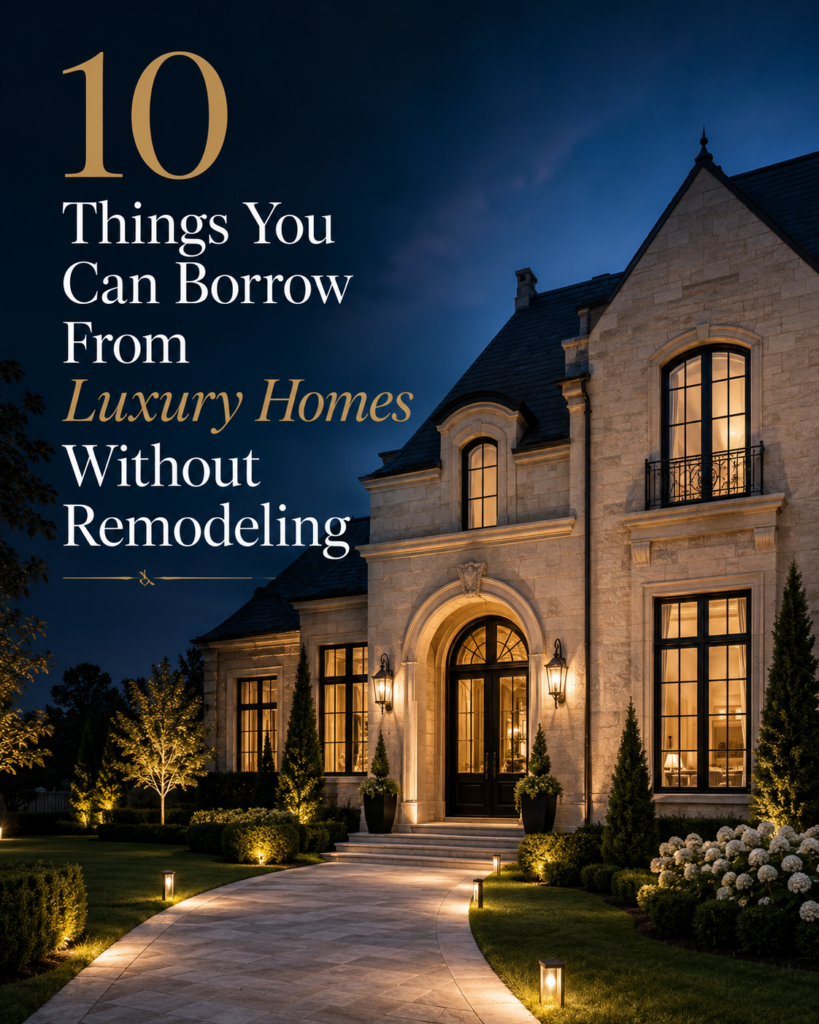 10 Things You Can Borrow From Luxury Homes Without Remodeling