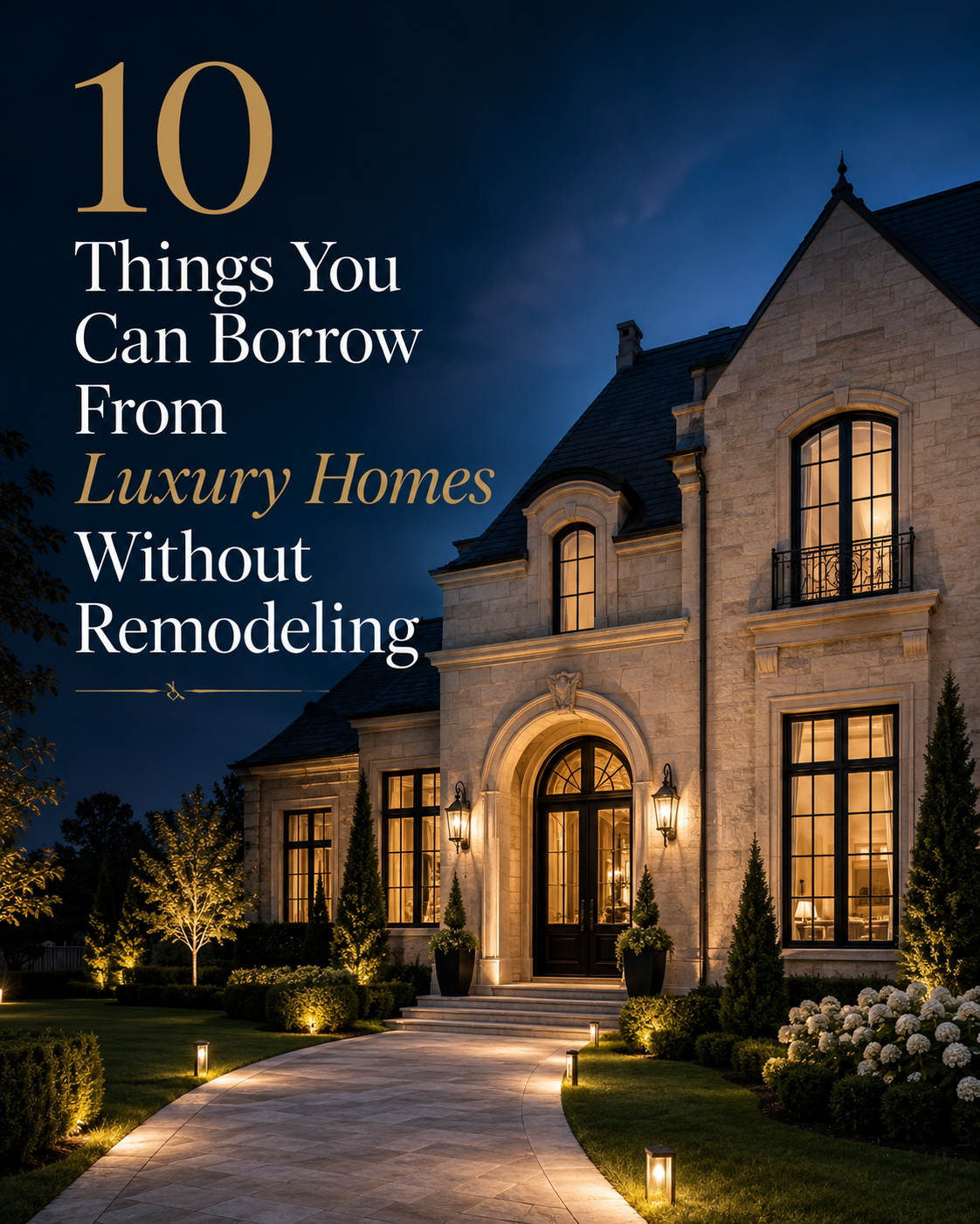 10 Things You Can Borrow From Luxury Homes Without Remodeling